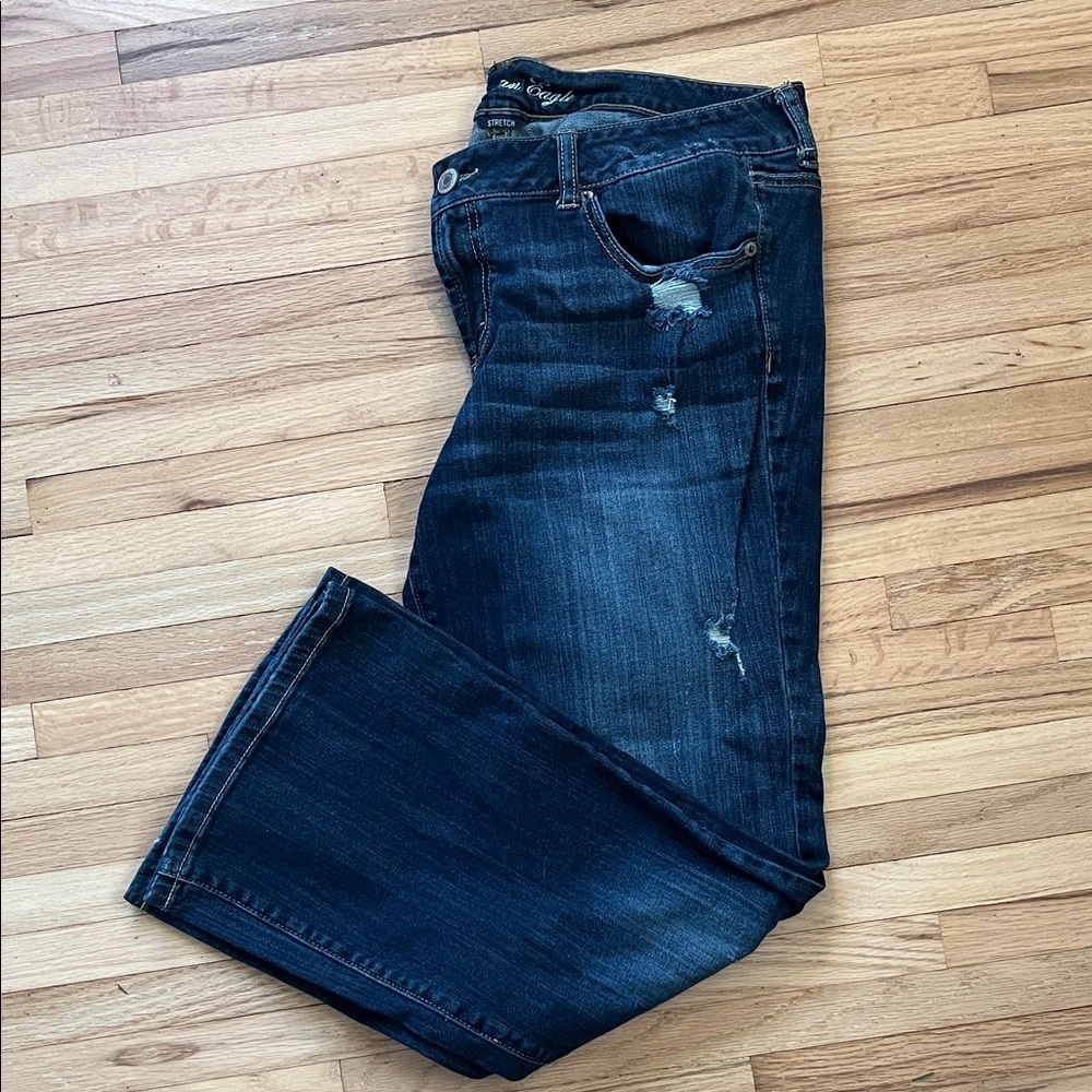 American Eagle Outfitters Dark Blue Boyfriend Jeans. Bundle & Save!